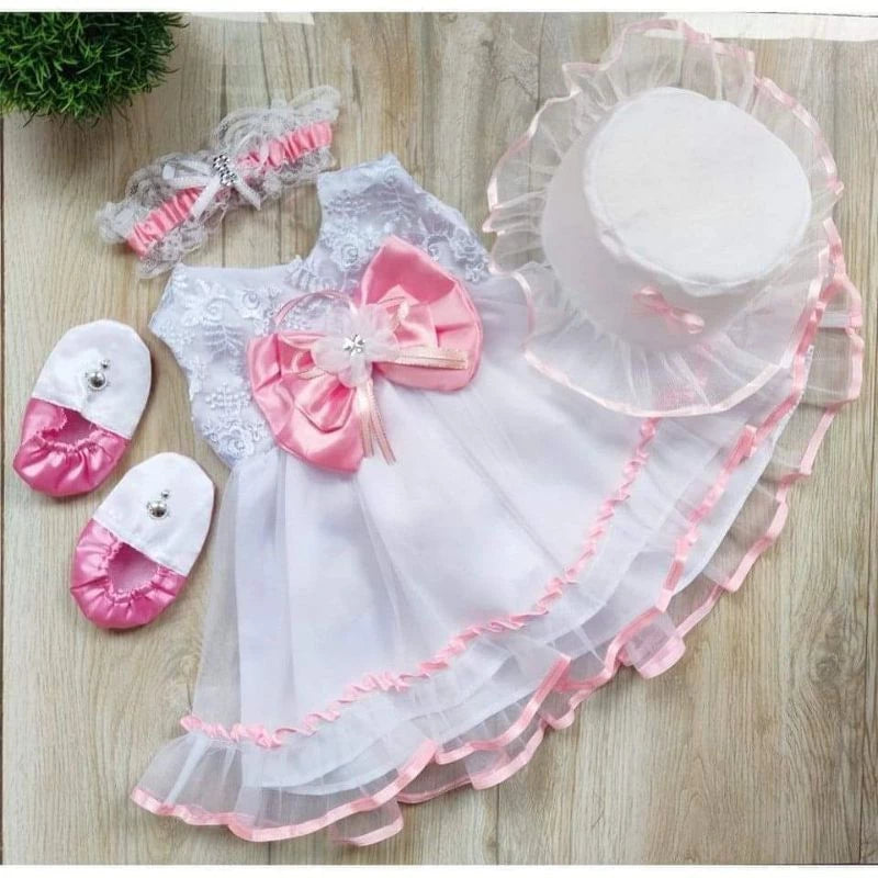 Baby Girl Christening Dress Set